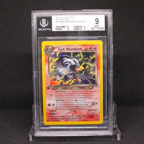 Dark Houndoom (1st Edition) graded BGS 9 for sale on eBay