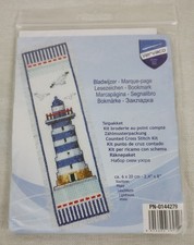 NWT  Vervaco Lighthouse Bookmark Counted Cross Stitch Full Kit Complete New