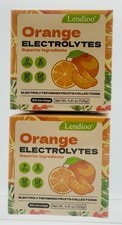 Lot of 2 Orange Flavour Electrolytes Powder 4.41 oz Sugar-Free Gluten-Free BNIB