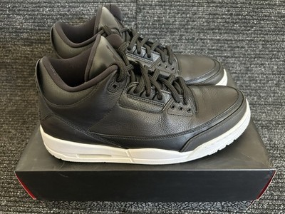 Jordan Air Jordan 3 Retro Black White Men's Sneaker Nike Air Force Size 11