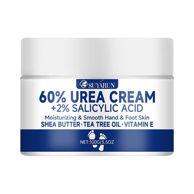 60% Urea Foot Cream for Cracked Heels & Dry Skin - Intensive Moisturizing Treatm