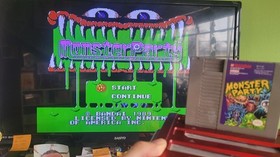 Monster Party NES Game - Tested - Works Great