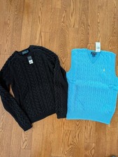 NWT Bundle Teens Boys Size Medium/Large 14-16 Sweaters Polo Ralph Lauren 2 Pcs