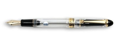 Pilot Namiki Custom 823 Fountain Pen Clear 14K Gold M Nib Vacuum Filler Japan