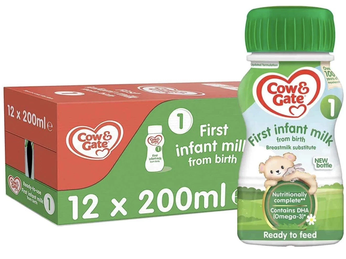 Cow & Gate First Infant Milk Stage1 Ready Made Baby Formula - Pack of 12 x 200ml
Opens in a new wind