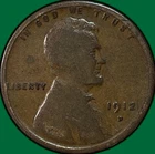 1912-D Lincoln Wheat Cent Good G Coin #37458