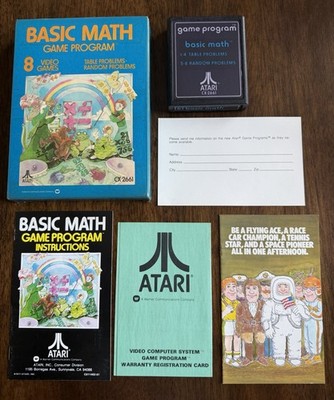 Basic Math 61 (Gatefold 1977 Release - NTSC) - Atari 2600 VCS - CIB Complete