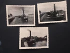 1633# 3x Photo Wehrmacht August 1940 Canal with Steamer Snaaskerke Flanders