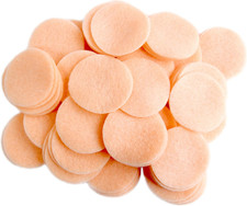 Peach Craft Felt Circles 2 Inch - 44Pc