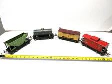 LIONEL 653 654 655 657 PREWAR O GAUGE 4 PC LOT - AMERICAN FLYER IVES MARX - NICE