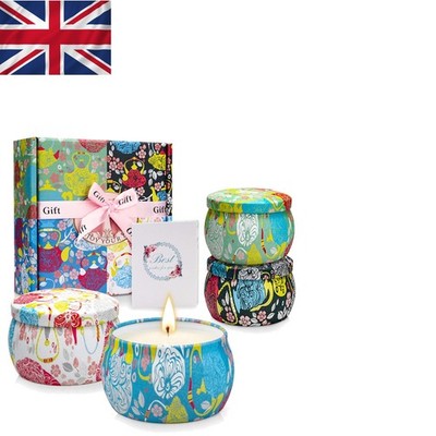 Bezauberndes 4er Pack Aromatherapie Duftkerzen Set - Umweltfreundliche Geschenke für Sie