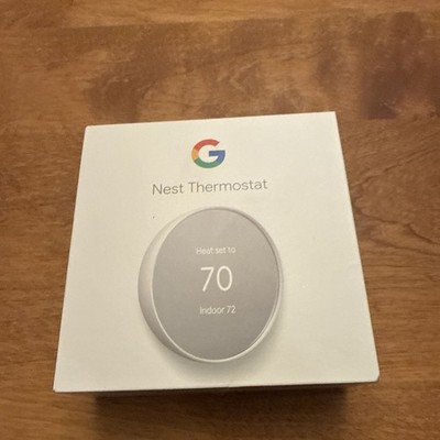 Google Nest Thermostat Programmable Wi-Fi  White
