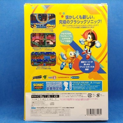 Nintendo Switch Sonic Mania Plus w/Soundtrack CD Art Book Japan