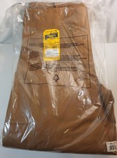 Carhartt 106672-BRN Insulated Bib Overalls Men's Large Brown NWT OR6672-M
