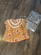 Matilda Jane Girl's Size 2 . Wild Rose Benny Pants  Discovery Garden Top