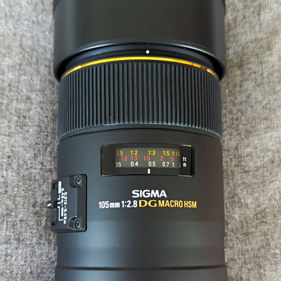 Sigma 105mm f/2.8 DG Macro HSM Autofokus Objektiv Nikon F + Hoya 62mm UV/CPL