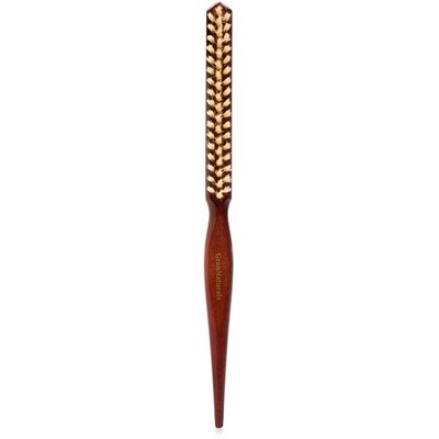 Boar Bristle Teasing Brush Soft Slick Back Hair Smoothing Edge Control White