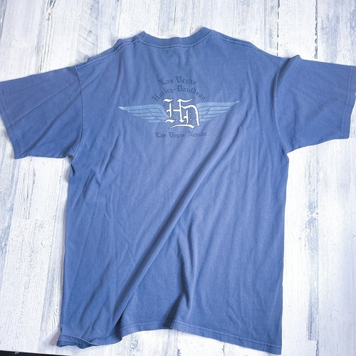 Vintage Harley Davidson Shirt Mens XL 2003 Biker Gray Short Sleeve Las Vegas - Picture 5 of 5