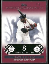 2008 Topps Moments & Milestones #16-8 David Ortiz Red #/1