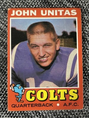 1971 Topps #1 John Unitas Colts