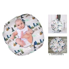 Luxurious Mountains Newborn Lounger Pillow Cover - Breathable Microfiber Design
