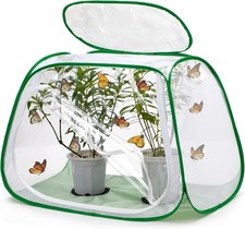 Outdoor Pop-up Large Insect and Butterfly Net Habitat  with Rainproof top Cove...