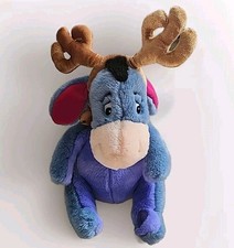 Disney Store Exclusive 15" Eeyore As Reindeer w/ Bells Costume Plush Collectible