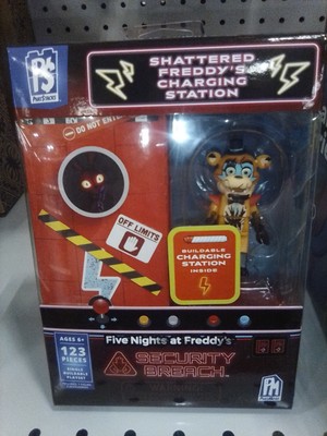Phatmojo FNAF Shattered Freddy's Charging Station Security Breach 123 Pc. Set