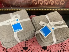 12 Gray Washcloths 100% Cotton Oeko-Tek certified New Room Essentials