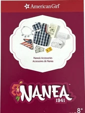 New American Girl Nanea Meet Accessories Set~2cd Ed~Kerchief~Letter~Pouch~ID NIB