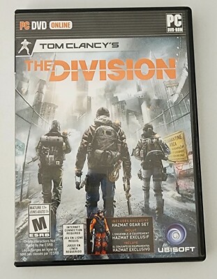Tom Clancy's The Division (Windows PC, 2016) Complete 5 Disc Set