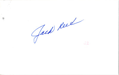 Jack Reed Signed 3x5 1961-63 New York Yankees 2x World Series Champion ...