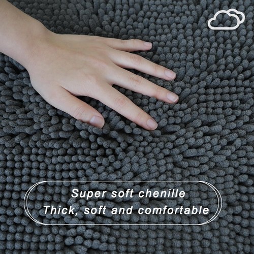 Toilet Rugs U-Shaped Soft Non Slip Water Absorbent t Dries Quickly Machine Wa... - Picture 5 of 7