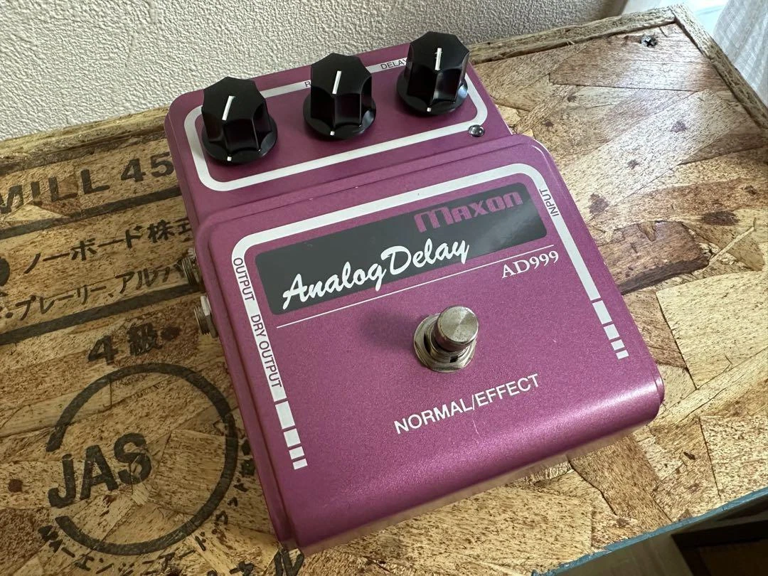 Maxon Analog Delay AD-999 AD999 analog delay Effects Guitar Pedal w/Box  Tested