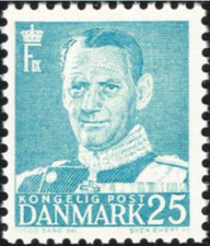 Denmark #Mi333 MNH 1952 King Frederik IX Definitives 334