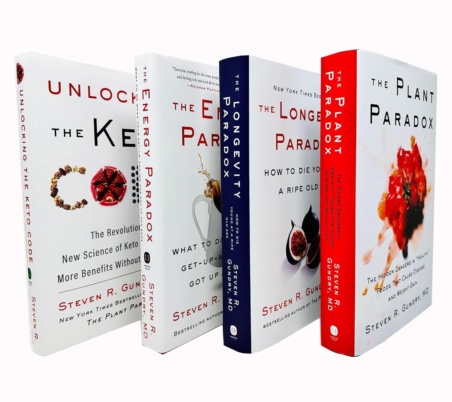 Dr. Steven R Gundry MD 4 Books Collection Set Plant Paradox, Longevity Paradox