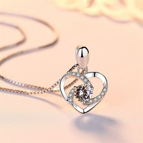 Collar To My Grand Daughter/Corazón con Tarjeta de Mensaje y Caja de Regalo - Imagen 2 de 6