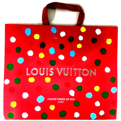 LOUIS VUITTON x Yayoi Kusama 19.3 X 15.7 X 9 Extra Large Authentic Shopping Bag
