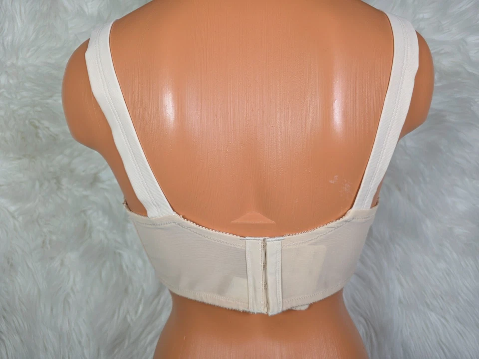 VINTAGE Goddess Revelation Beige Lace Underwire Bra Style 106 NEW UK 34FF 34 FF - Image 4 of 4