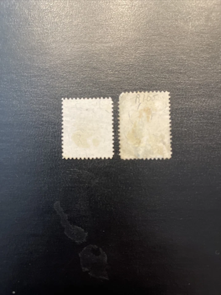 U.S. Revenue stamp scott r104-r105…2 & 3 cent Washington issue of 1871 Used Ng - Image 2 of 2