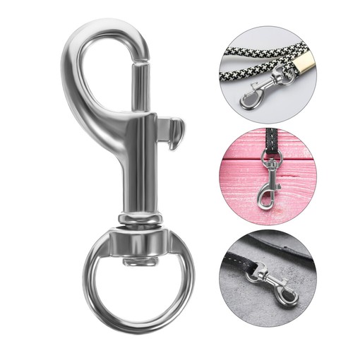 20 Pcs Swivel Snap Hook Clip Metal Dog Buckle Key Chain Hooks for Strap