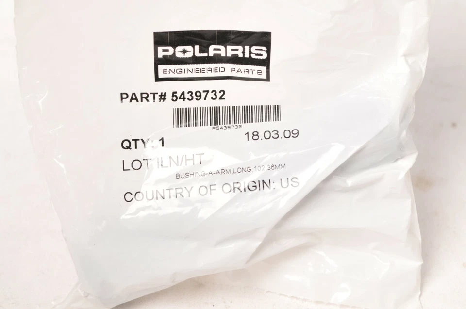 Genuine Polaris 5439732 Bushing,A-Arm long 102.36mm - RZR 800 900 570 ++ - Image 2 of 2