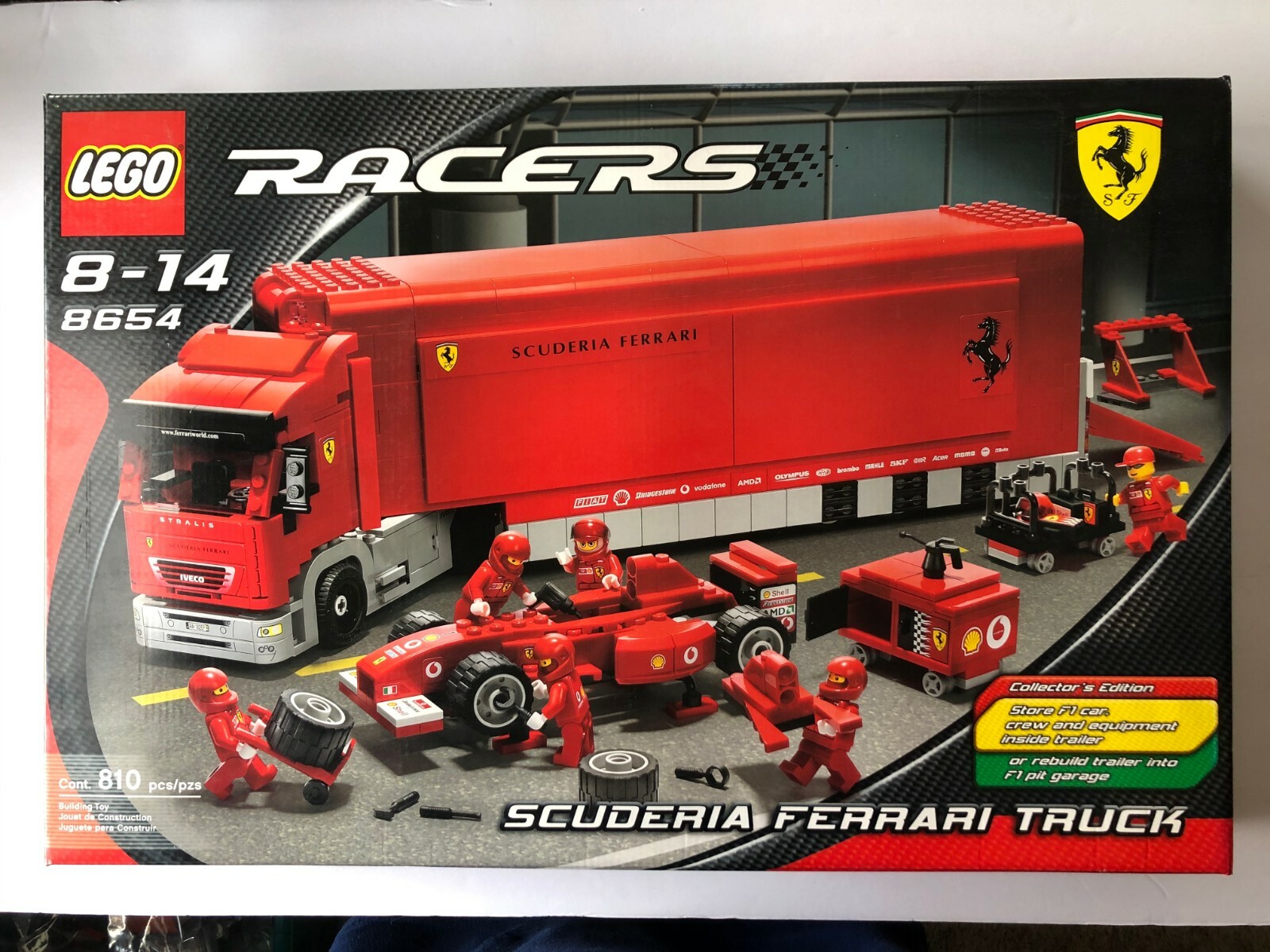 lego racers scuderia ferrari truck 8654