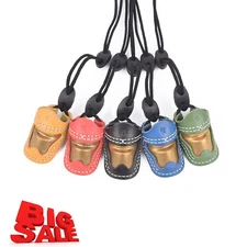 Soft Leather&Brass Thumb Armor Ming Guang Archery Thumb Ring Finger Protector US