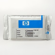 Genuine Hp 20 HP20 Black Ink Cartridge C6614D NEW