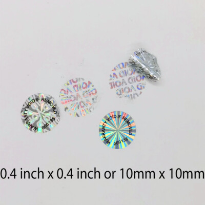100 Security Hologram Stickers Serial Numbers Warranty Void If Removed Label