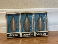 NOS 6 PACK DURO-LITE FLAMESCENT CADELELBRA BASE 25 WATTS LIGHT BULBS 4030 BULB +