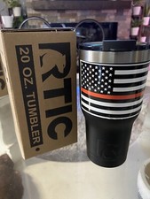 Vaso RTIC 20 oz frío caliente doble pared aislado al vacío 20 oz negro mate ¡LEER!