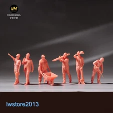 1/64 1/50 Construction Workers Man Miniatures Figures Model For Cars Trucks Toys