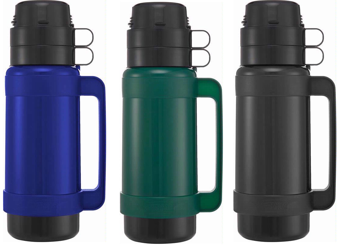 THERMOS Mondial Flask Glass Vacuum Insulated Thermal Hot Cold Drink 1